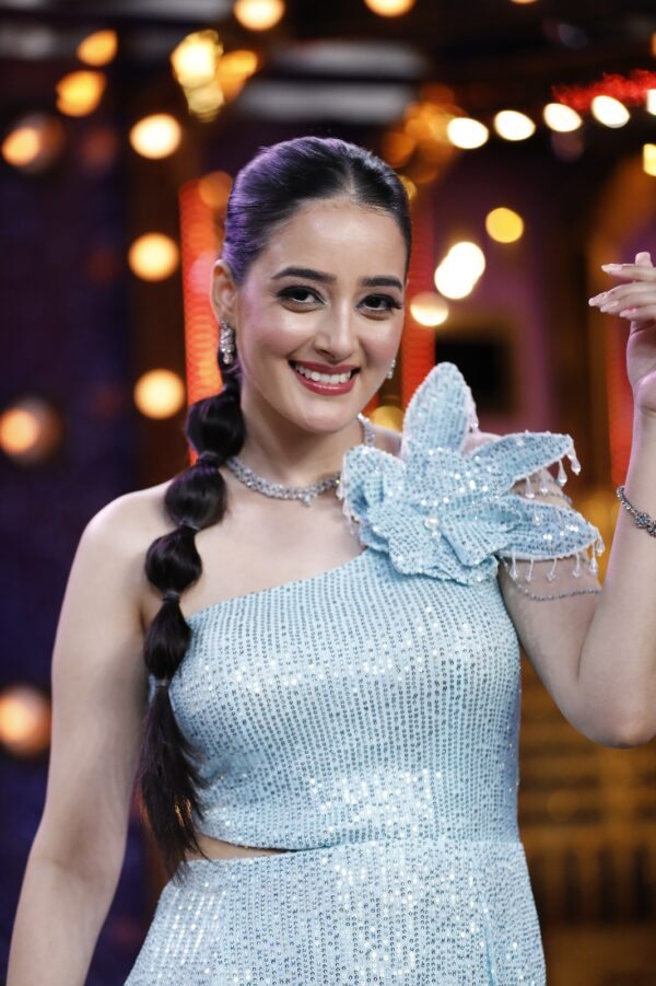 Ice Blue Sequin Western Gown - Image 10